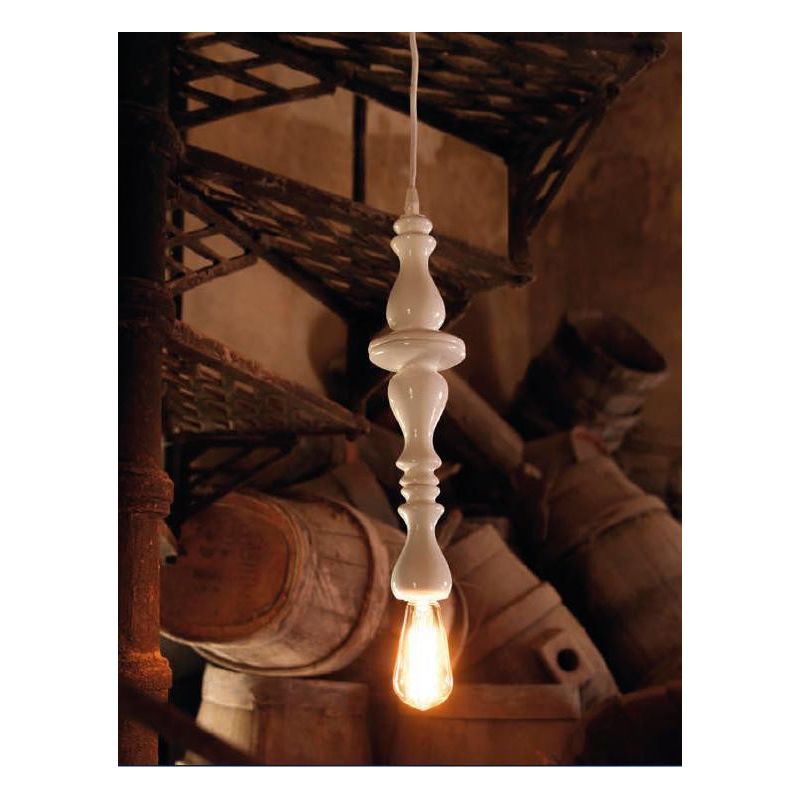 PICCOLA SOSPENSIONE A CANDELABRO VINTAGE IN CERAMICA MADE IN ITALY DELLA IMAS IMAS - Cristalensi Shop Online