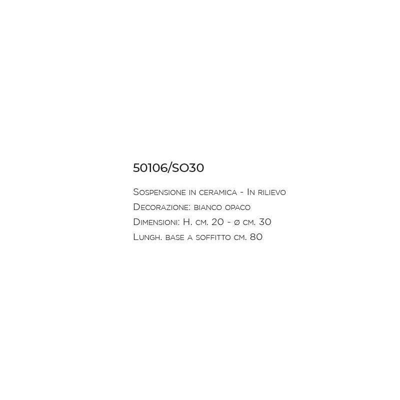 SOSPENSIONE SINGOLA IN CERAMICA STILE VINTAGE MADE IN ITALY DELLA IMAS IMAS - Cristalensi Shop Online