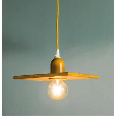 SOSPENSIONE SEMPLICE QUADRATA STILE VINTAGE IN TERRACOTTA MADE IN ITALY DELLA IMAS IMAS - Cristalensi Shop Online
