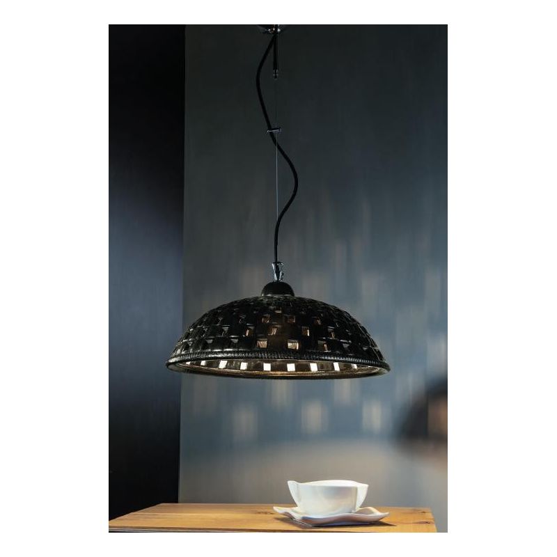 SOSPENSIONE A CAMPANA VINTAGE IN TERRACOTTA INTAGLIATA PRODOTTA IN ITALIA DALLA IMAS IMAS - Cristalensi Shop Online