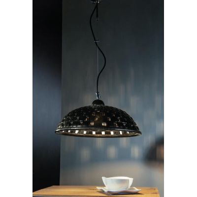 SOSPENSIONE A CAMPANA VINTAGE IN TERRACOTTA INTAGLIATA PRODOTTA IN ITALIA DALLA IMAS IMAS - Cristalensi Shop Online