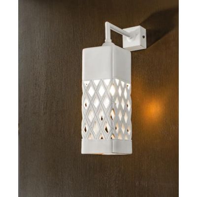 APPLIQUE VINTAGE A CILINDRO IN TERRACOTTA INTAGLIATA PRODOTTA IN ITALIA DALLA IMAS IMAS - Cristalensi Shop Online