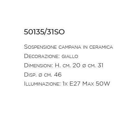 LAMPADARIO A SOSPENSIONE VINTAGE IN TERRACOTTA PRODOTTA IN ITALIA DALLA IMAS IMAS - Cristalensi Shop Online