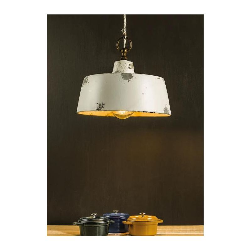 SOSPENSIONE SINGOLA VINTAGE IN TERRACOTTA MADE IN ITALY DELLA IMAS IMAS - Cristalensi Shop Online