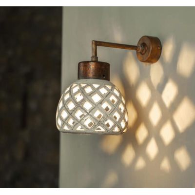 APPLIQUE IN STILE VINTAGE IN CERAMICA TRAFORATA MADE IN ITALY DELLA IMAS IMAS - Cristalensi Shop Online
