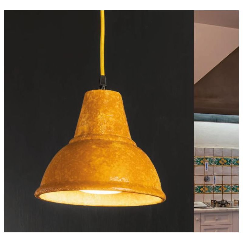 SOSPENSIONE SINGOLA IN TERRACOTTA STILE VINTAGE MADE IN ITALY DELLA IMAS IMAS - Cristalensi Shop Online