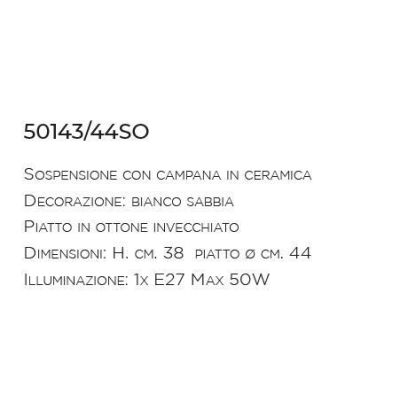 SOSPENSIONE CON CAMPANA IN TERRACOTTA E PIATTO IN OTTONE VINTAGE MADE IN ITALY DELLA IMAS IMAS - Cristalensi Shop Online