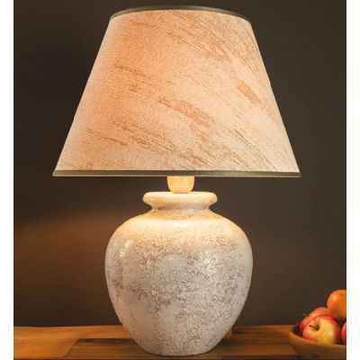 LAMPADA DA TAVOLO IN CERAMICA DECORATA A MANO CON PARALUME MADE IN ITALY DELLA IMAS IMAS - Cristalensi Shop Online