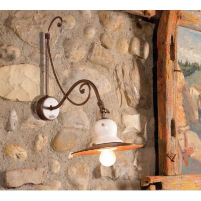 APPLIQUE IN CERAMICA E FERRO FORGIATO A MANO CON SNODO MADE IN ITALY DELLA IMAS IMAS - Cristalensi Shop Online
