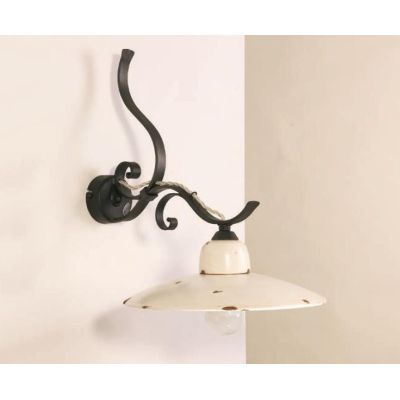 APPLIQUE IN STILE RUSTICO IN TERRACOTTA E FERRO FORGIATO A MANO IN ITALIA DELLA IMAS IMAS - Cristalensi Shop Online