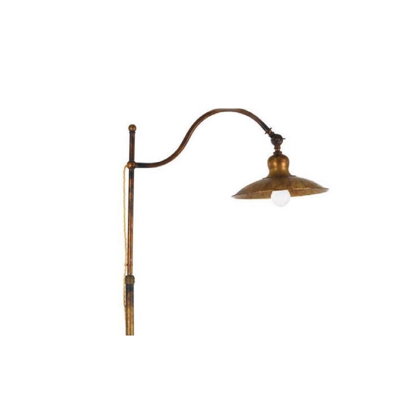 PIANTANA IN OTTONE INVECCHIATO CON ASTA TELESCOPICA MADE IN ITALY DELLA IMAS IMAS - Cristalensi Shop Online
