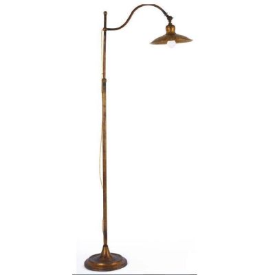 PIANTANA IN OTTONE INVECCHIATO CON ASTA TELESCOPICA MADE IN ITALY DELLA IMAS IMAS - Cristalensi Shop Online
