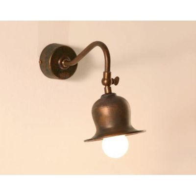 APPLIQUE RUSTICA IN OTTONE INVECCHIATO CON SNODO MADE IN ITALY DELLA IMAS IMAS - Cristalensi Shop Online