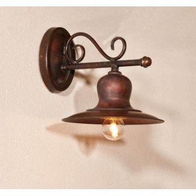 APPLIQUE RUSTICA IN OTTONE INVECCHIATO PIATTO D19 MADE IN ITALY DELLA IMAS IMAS - Cristalensi Shop Online