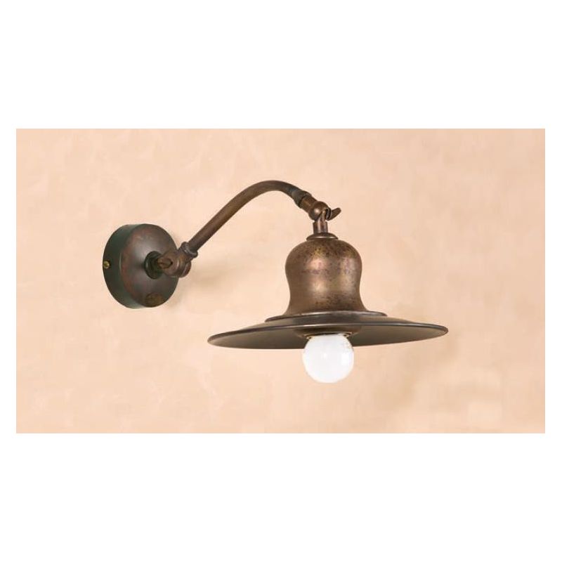 APPLIQUE IN OTTONE INVECCHIATO PIATTO CON SNODO MADE IN ITALY DELLA IMAS IMAS - Cristalensi Shop Online