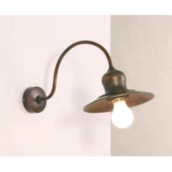 APPLIQUE RUSTICA IN OTTONE INVECCHIATO PIATTO D20 PRODOTTA IN ITALIA DALLA IMAS IMAS - Cristalensi Shop Online