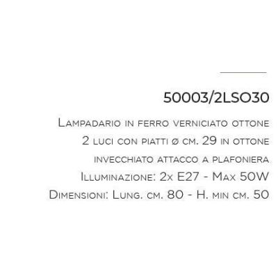 SOSPENSIONE AD ARCO IN FERRO BATTUTO CON 2 LUCI MADE IN ITALY DELLA IMAS IMAS - Cristalensi Shop Online