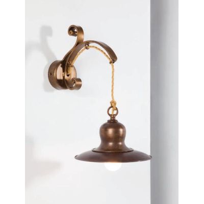 APPLIQUE RUSTICA IN OTTONE E FERRO BATTUTO PIATTO D20 MADE IN ITALY DELLA IMAS IMAS - Cristalensi Shop Online