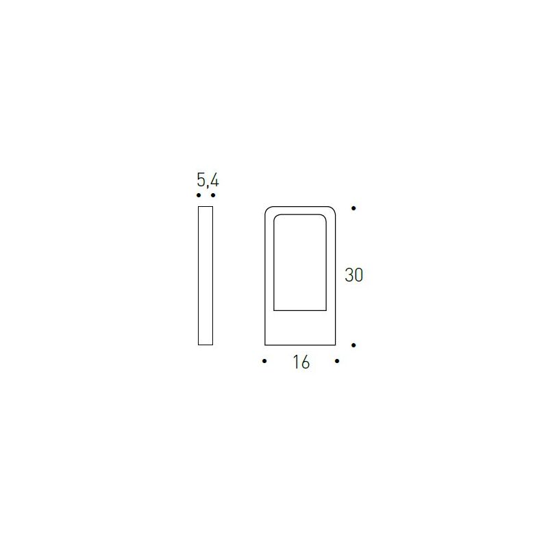 GARD LED DA TERRA IP54 7W LED LUCE CALDA 3000K RESA 500 LUMEN Pan International - Cristalensi Shop Online