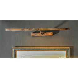 LAMPADA DA PARETE DA SPECCHIO IN OTTONE INVECCHIATO MADE IN ITALY DELLA IMAS IMAS - Cristalensi Shop Online