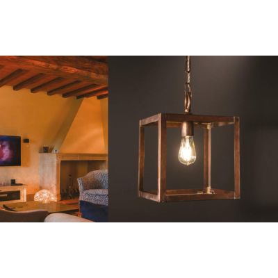 SOSPENSIONE A LANTERNA IN OTTONE INVECCHIATO PRODOTTA IN ITALIA DALLA IMAS IMAS - Cristalensi Shop Online