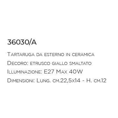 APPLIQUE DA ESTERNI IP44 IN TERRACOTTA DECORATA A MANO MADE IN ITALY DELLA IMAS IMAS - Cristalensi Shop Online
