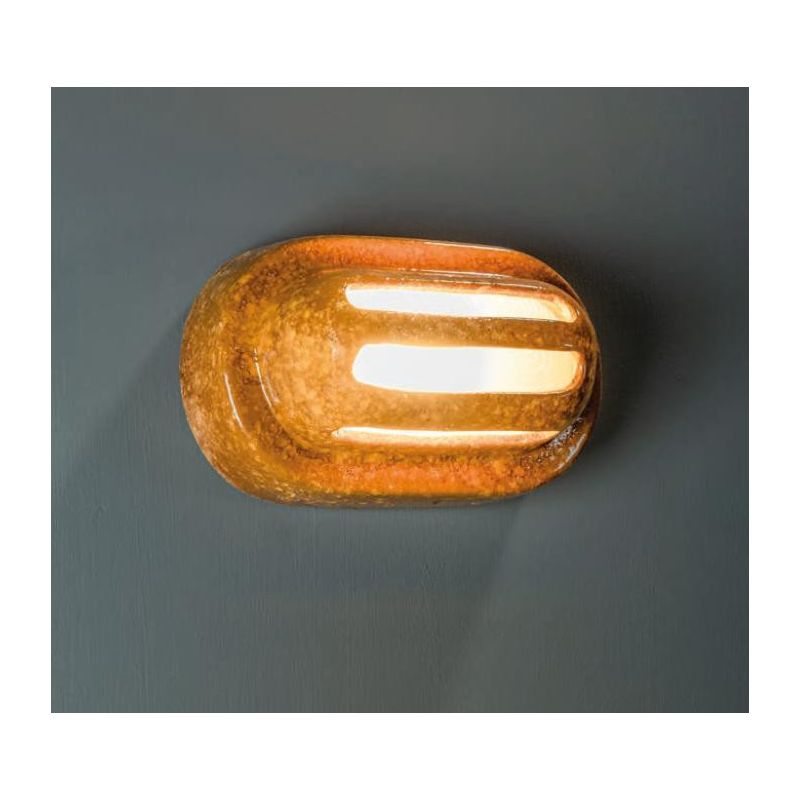 APPLIQUE IN TERRACOTTA DECORATA A MANO DA ESTERNO IP44 MADE IN ITALY DELLA IMAS IMAS - Cristalensi Shop Online