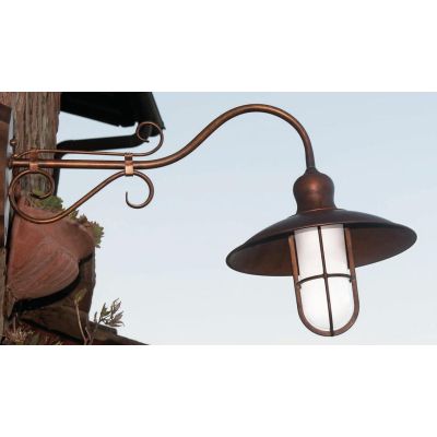 LAMPADA DA PARETE PER ESTERNI IP44 IN OTTONE INVECCHIATO PRODOTTA IN ITALIA DALLA IMAS IMAS - Cristalensi Shop Online