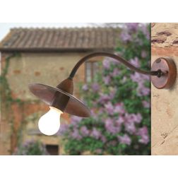 APPLIQUE RUSTICA DA ESTERNI IP23 IN OTTONE INVECCHIATO MADE IN ITALY DELLA IMAS IMAS - Cristalensi Shop Online