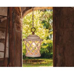 SOSPENSIONE SINGOLA IP23 IN CERAMICA INTAGLIATA BIANCA PRODOTTO IN ITALIA DALLA IMAS IMAS - Cristalensi Shop Online 2