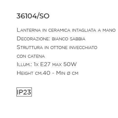 SOSPENSIONE SINGOLA IP23 IN CERAMICA INTAGLIATA BIANCA PRODOTTO IN ITALIA DALLA IMAS IMAS - Cristalensi Shop Online
