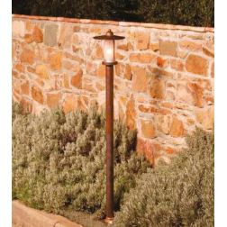 PALO DA ESTERNO IP44 IN OTTONE INVECCHIATO H100 MADE IN ITALY DELLA IMAS IMAS - Cristalensi Shop Online