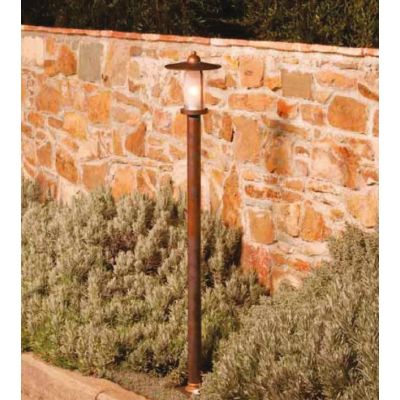 PALO DA ESTERNO IP44 IN OTTONE INVECCHIATO H100 MADE IN ITALY DELLA IMAS IMAS - Cristalensi Shop Online
