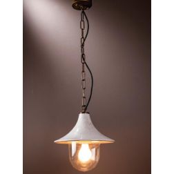 SOSPENSIONE PICCOLA IP23 IN CERAMICA BIANCA DECORATA A MANO IN ITALIA DALLA IMAS IMAS - Cristalensi Shop Online 2