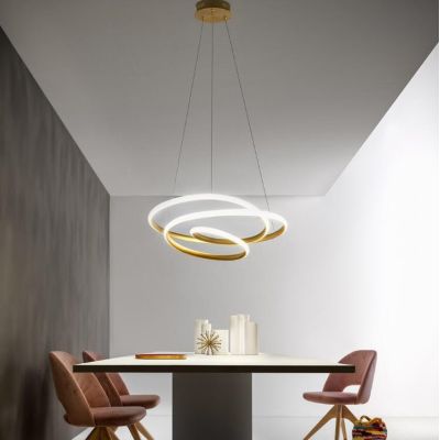 DIVA SG SOSPENSIONE MODERNA GEA LUCE LED 47W LUCE 3000K DIMMERABILE ALLUMINIO 3 FINITURE COLORE GEA LUCE - Cristalensi Shop Onli