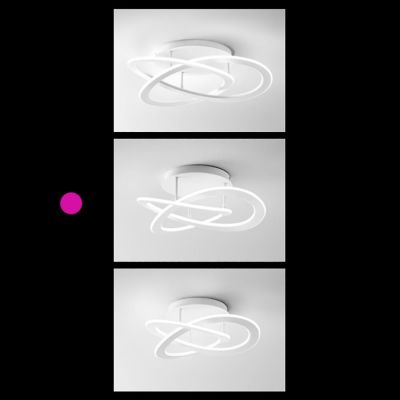 YARA PM PLAFONIERA MEDIA MODERNA LED 40W LUCE 3000K O 4000K DIMMERABILE BIANCA GEA LUCE GEA LUCE - Cristalensi Shop Online