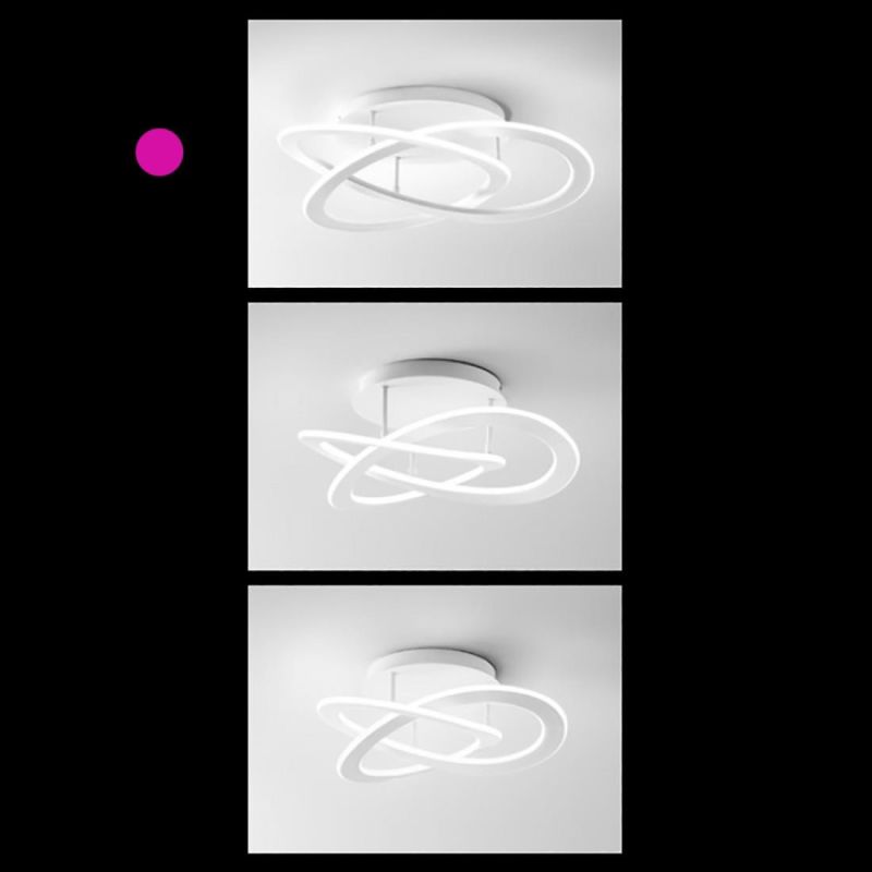 YARA PG PLAFONIERA GRANDE MODERNA LED 50W LUCE 3000K O 4000K DIMMERABILE BIANCA GEA LUCE GEA LUCE - Cristalensi Shop Online