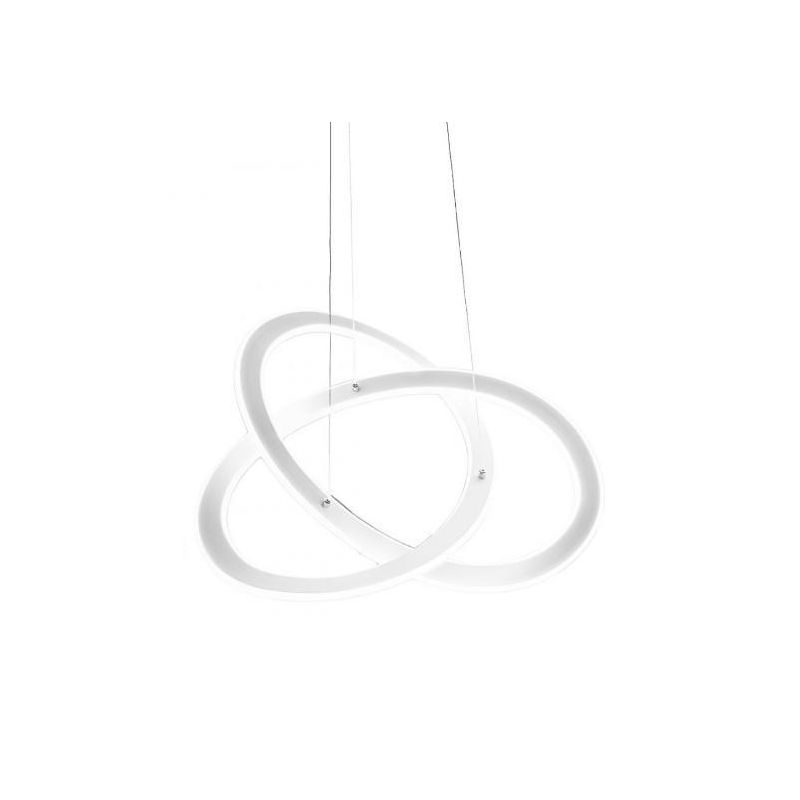 YARA SP SOSPENSIONE MODERNA GEA LUCE LED 40W LUCE 3000K O 4000K DIMMERABILE BIANCA GEA LUCE - Cristalensi Shop Online