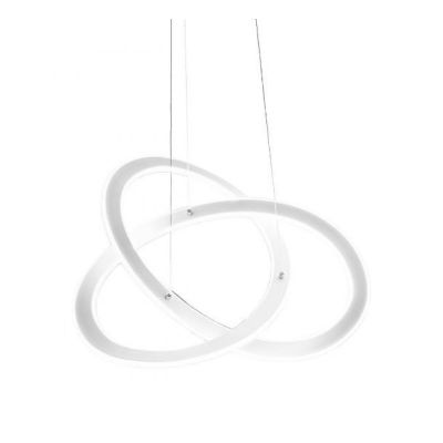 YARA SP SOSPENSIONE MODERNA GEA LUCE LED 40W LUCE 3000K O 4000K DIMMERABILE BIANCA GEA LUCE - Cristalensi Shop Online