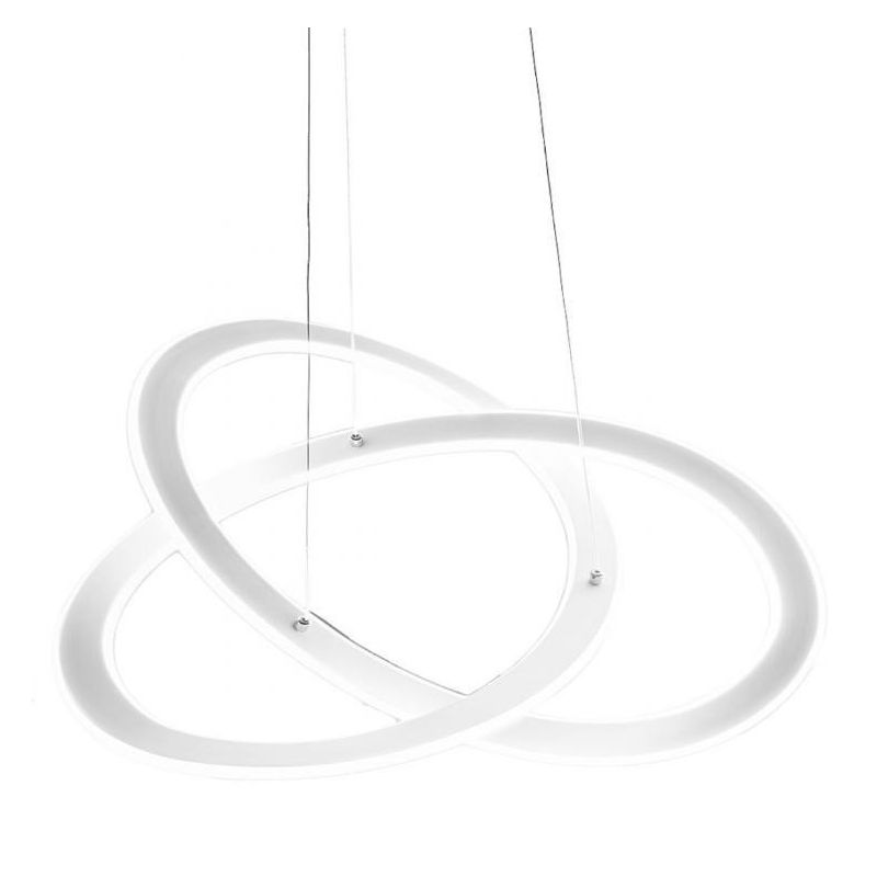 YARA SG SOSPENSIONE GRANDE MODERNA GEA LUCE LED 50W LUCE 3000K O 4000K DIMMERABILE BIANCA GEA LUCE - Cristalensi Shop Online