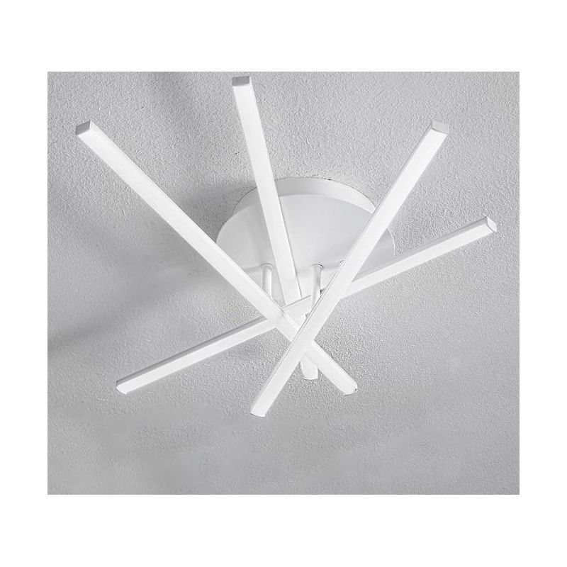 TULLIA P4 PLAFONIERA BIANCA DESIGN MODERNO LED 40W LUCE 3000K O 4000K ECONOMICA GEA LUCE GEA LUCE - Cristalensi Shop Online