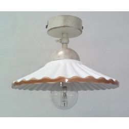 PLAFONIERA IN CERAMICA PLISSE' CRISTALENSI TUSCANY - Cristalensi Shop Online
