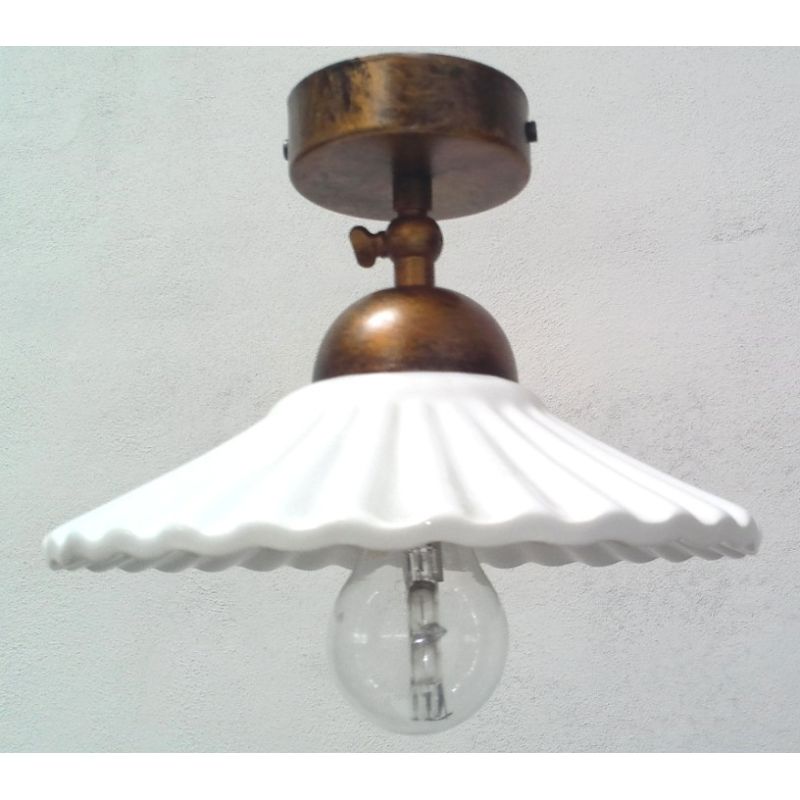 PLAFONIERA IN CERAMICA PLISSE' CRISTALENSI TUSCANY - Cristalensi Shop Online