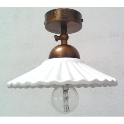 PLAFONIERA IN CERAMICA PLISSE' CRISTALENSI TUSCANY - Cristalensi Shop Online