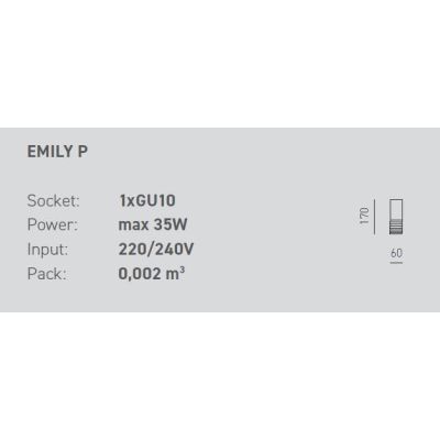 EMILY P PICCOLA PLAFONIERA BIANCA O NERA ATTACCO GU10 DESIGN MODERNO DELLA GEA LUCE GEA LUCE - Cristalensi Shop Online