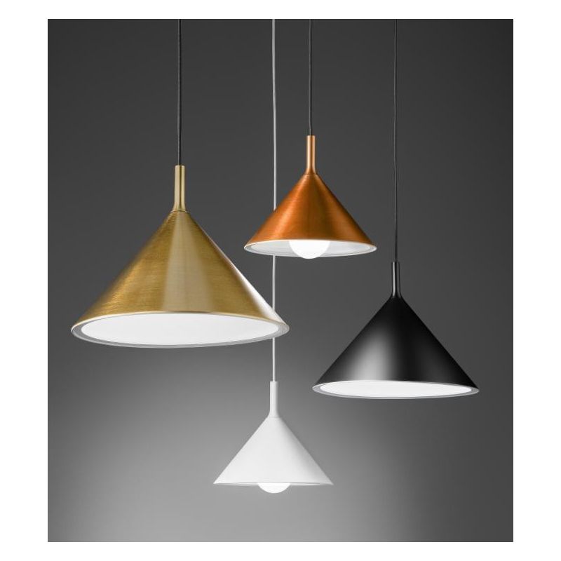 BARBIE SP SOSPENSIONE MODERNA CON CONO D30 IN METALLO 4 COLORI DELLA GEA LUCE GEA LUCE - Cristalensi Shop Online