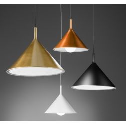 BARBIE SG SOSPENSIONE MODERNA CON CONO D40 IN METALLO 4 COLORI DELLA GEA LUCE GEA LUCE - Cristalensi Shop Online