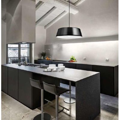 BLANCA SP SOSPENSIONE ROTONDA MODERNA D50 IN METALLO BIANCO NERO OTTONE O NICKEL DELLA GEA LUCE GEA LUCE - Cristalensi Shop Onli