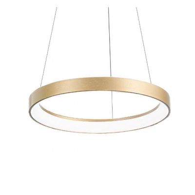 KRIZIA SP SOSPENSIONE MODERNA CON ANELLO D48 LED 38W LUCE DIMMERABILE BIANCO O ORO DELLA GEA LUCE GEA LUCE - Cristalensi Shop On