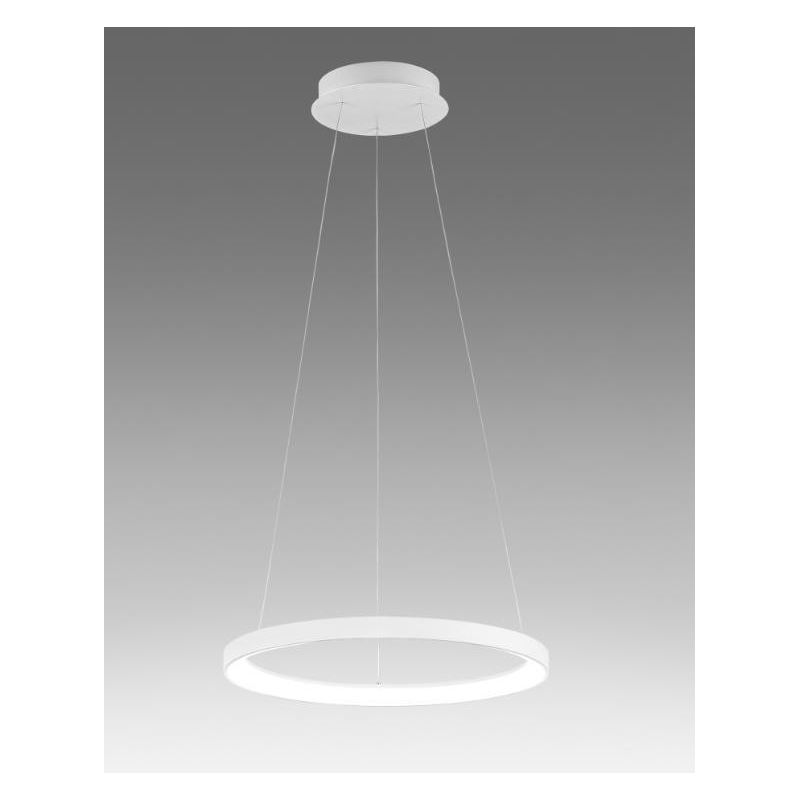 KRIZIA SP SOSPENSIONE MODERNA CON ANELLO D48 LED 38W LUCE DIMMERABILE BIANCO O ORO DELLA GEA LUCE GEA LUCE - Cristalensi Shop On
